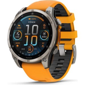 Garmin fenix 8 47mm.AMOLED.Saphire Silver/Orange