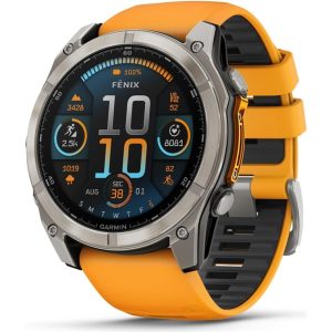 Garmin fenix 8 51mm.AMOLED.Saphire Silver/Orange